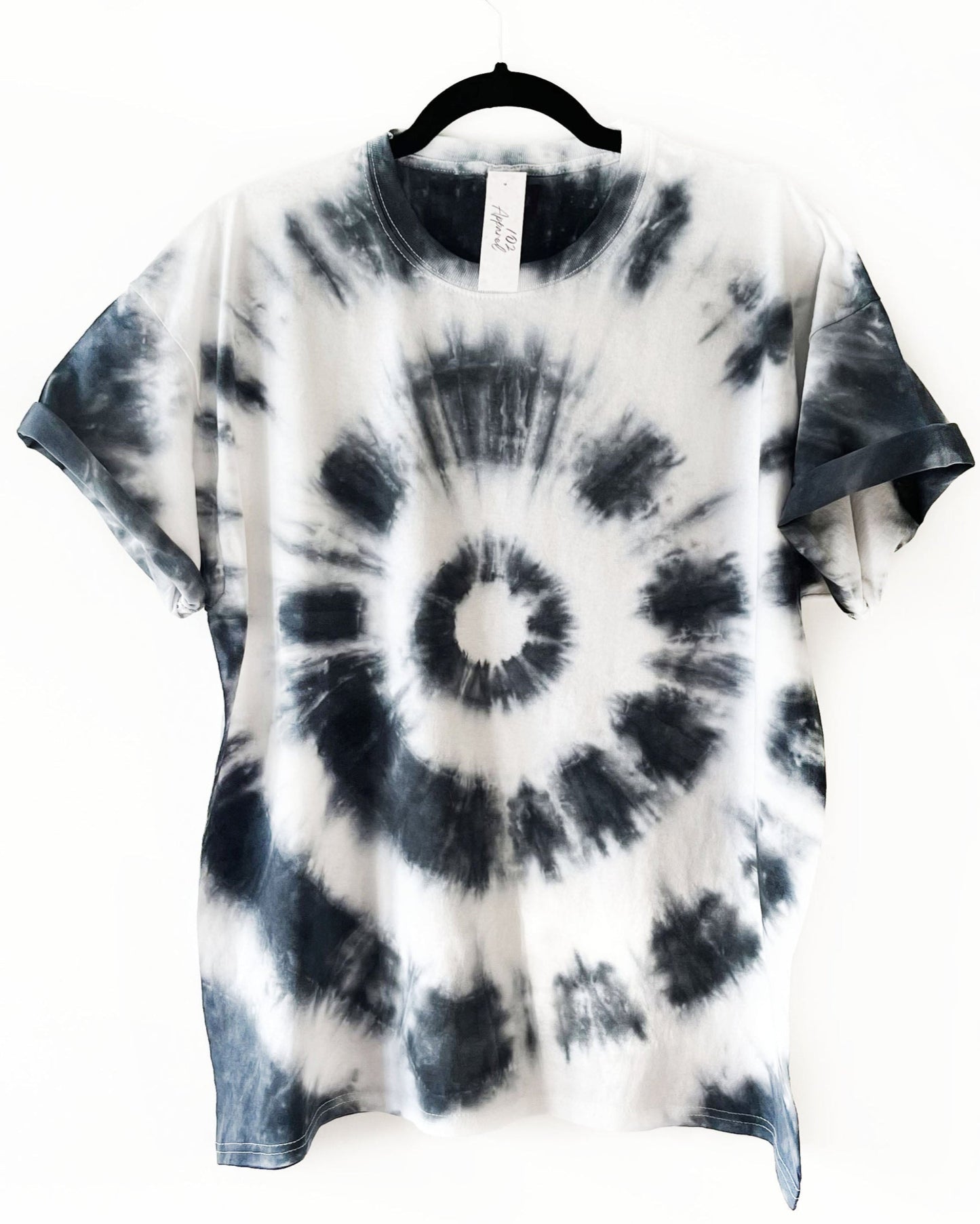 Black and White Tie Dye T Shirt