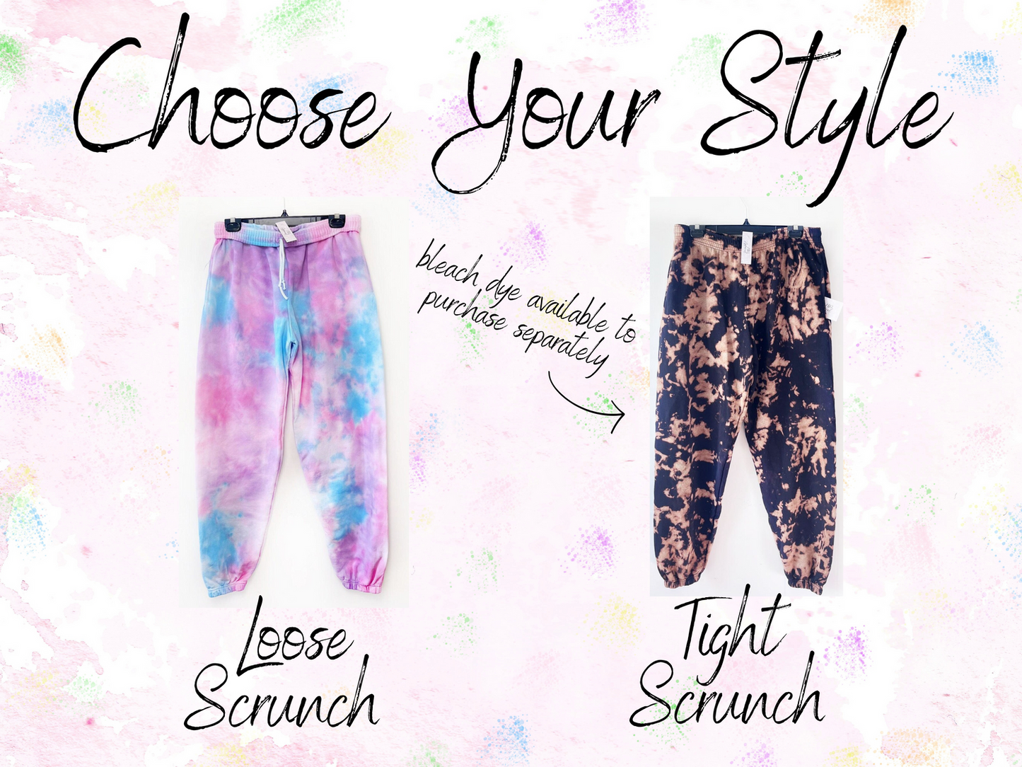 Create Your Own Tie Dye Sweatpants