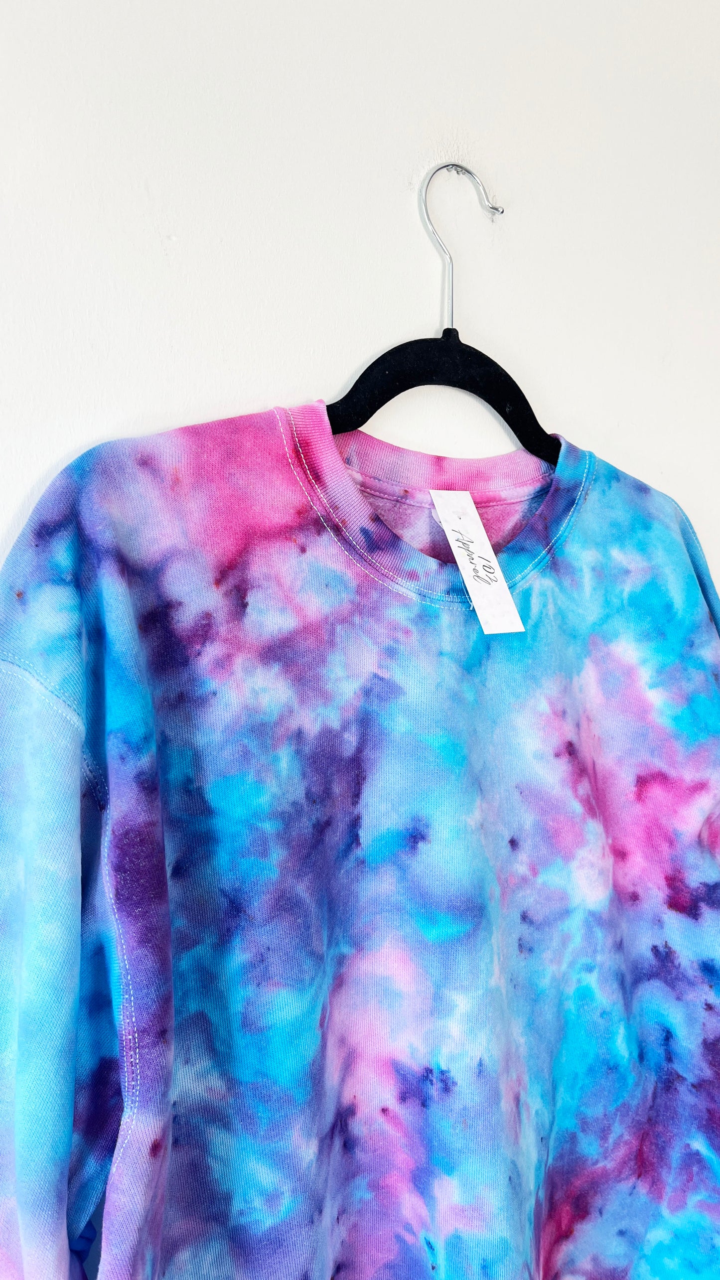 Pink & Blue Ice Tie Dye Sweatshirt
