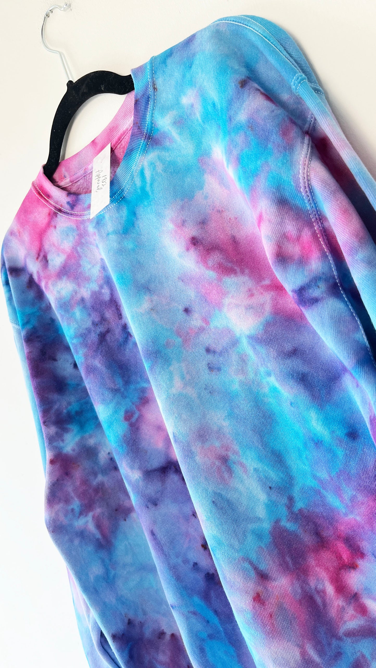 Pink & Blue Ice Tie Dye Sweatshirt