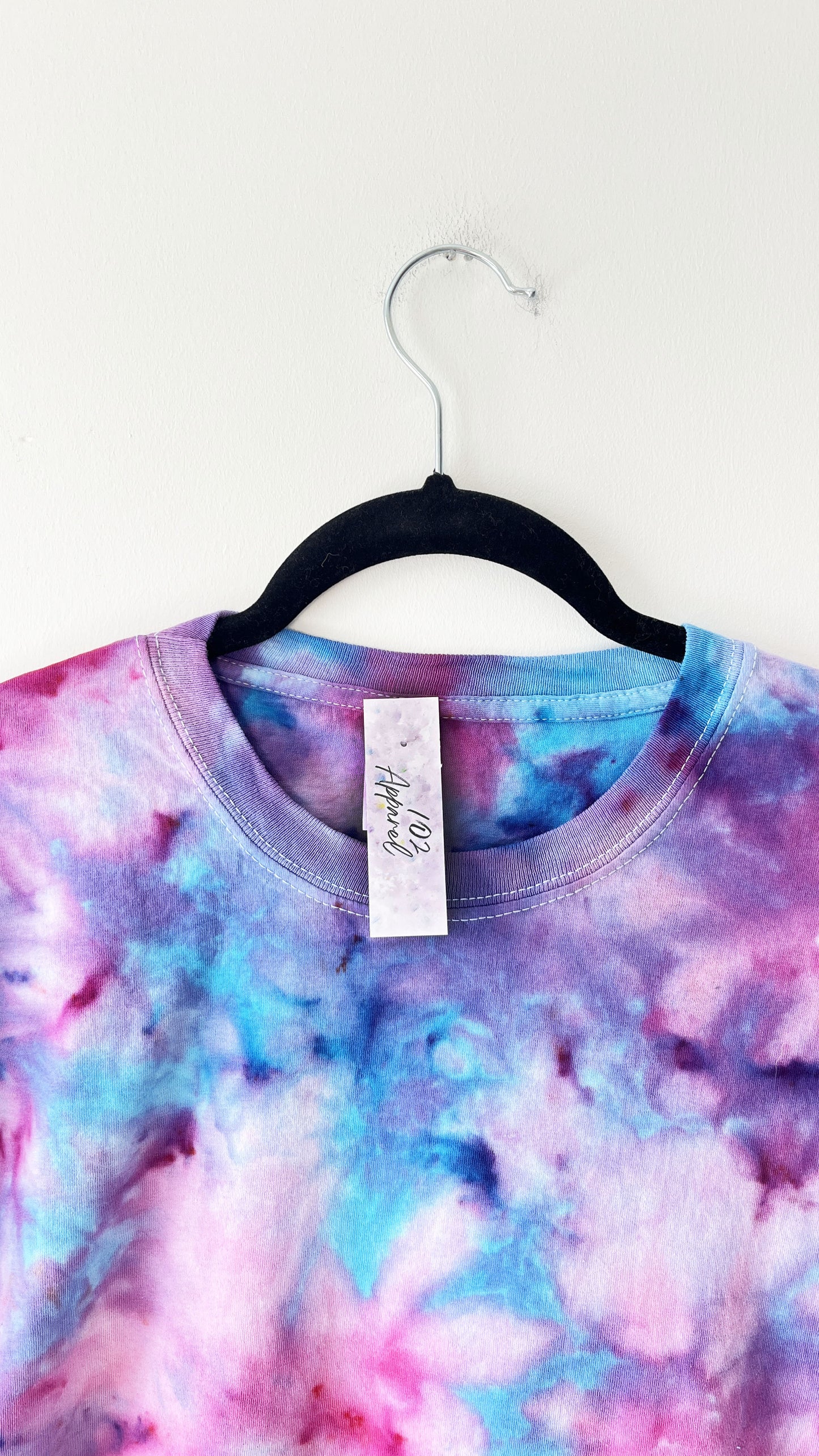 Pink and Blue Ice Tie Dye T Shirt