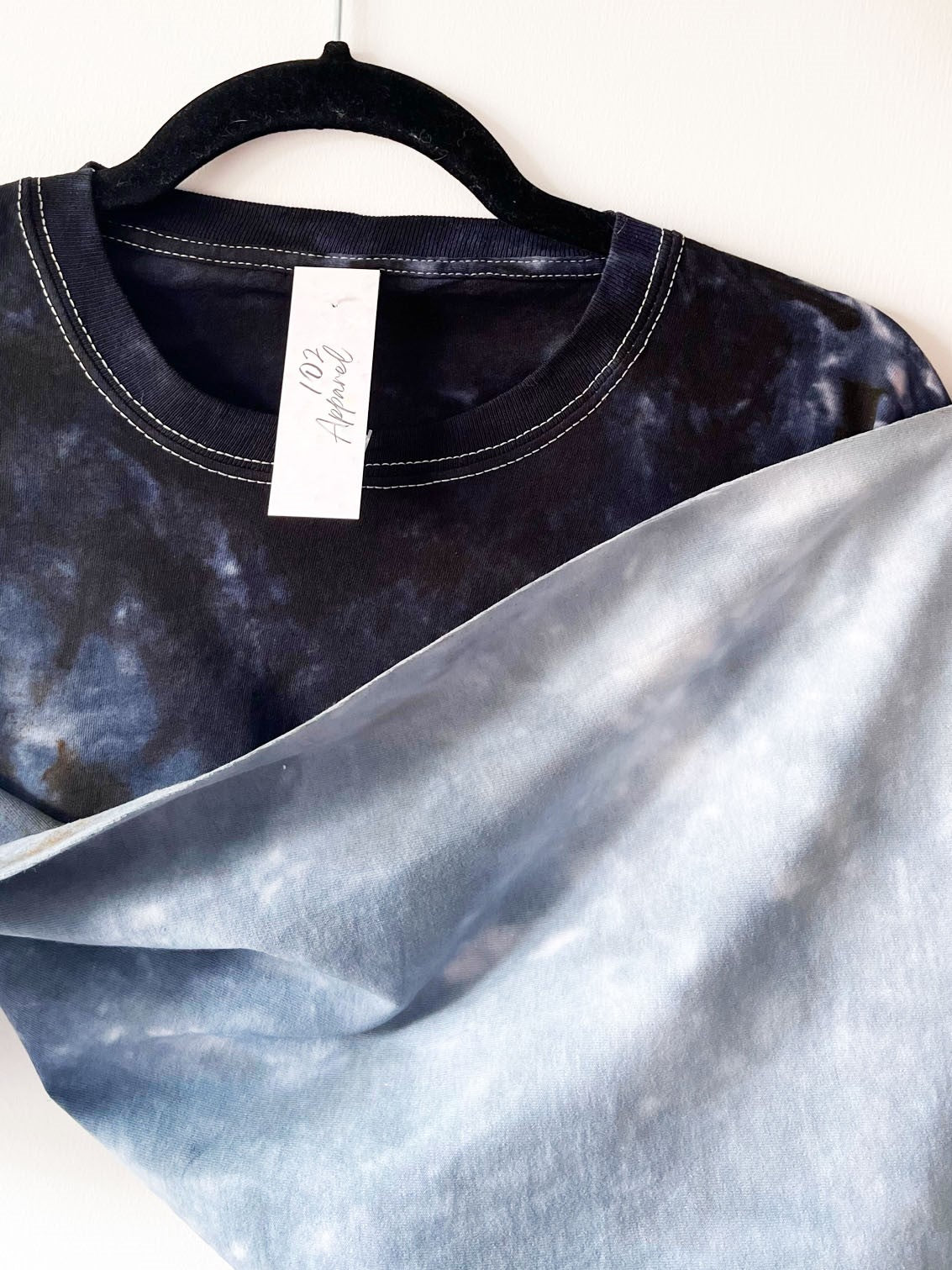 Black Ombre Gradient Tie Dye T Shirt