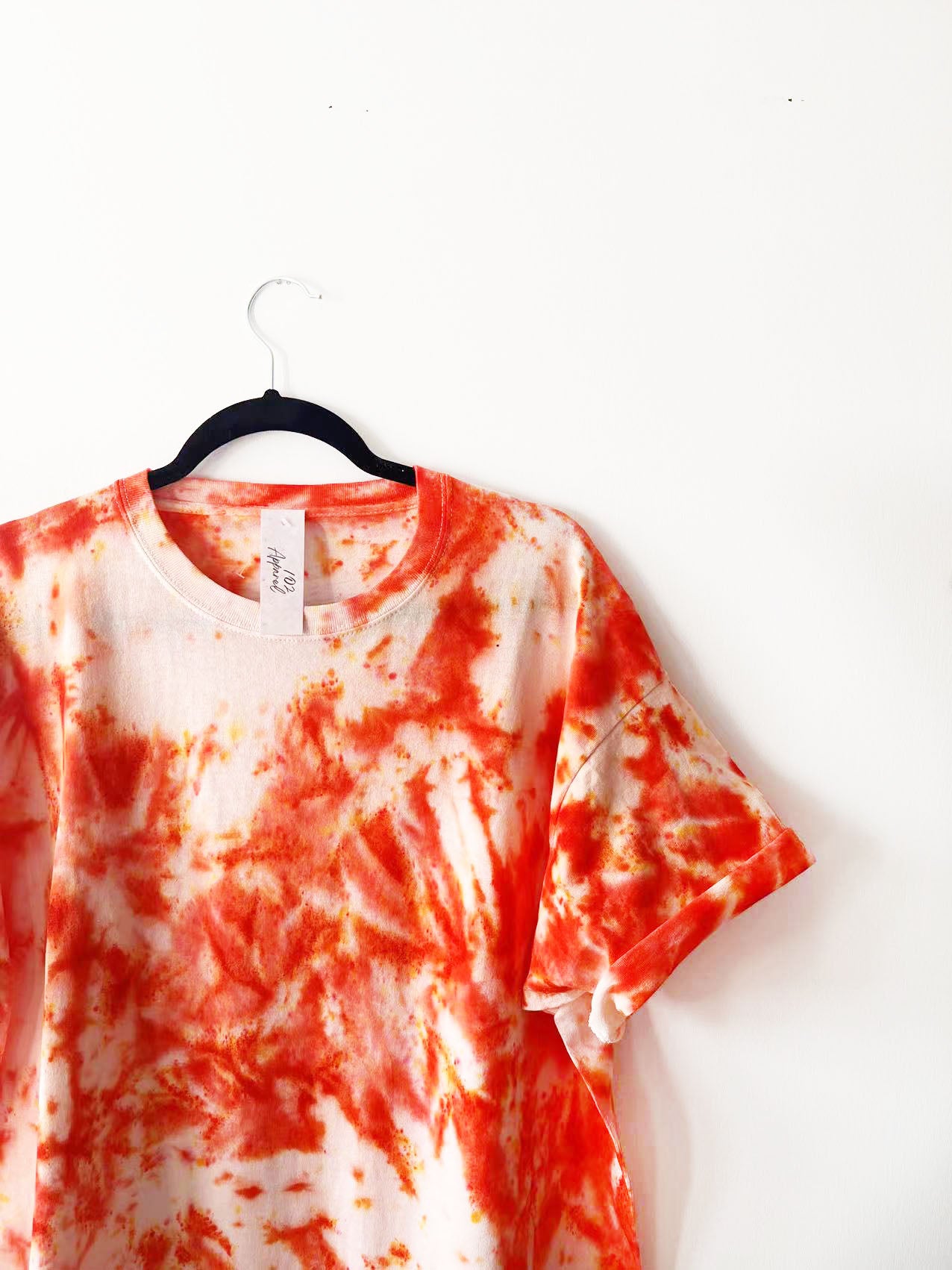 Orange Confetti Tie Dye T Shirt