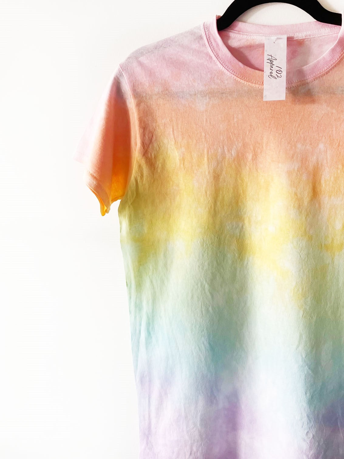 Pastel Rainbow Tie Dye T Shirt