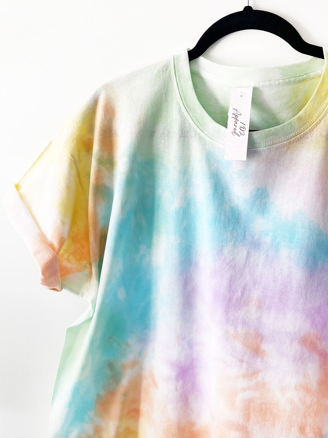 Pastel Rainbow Tie Dye T Shirt