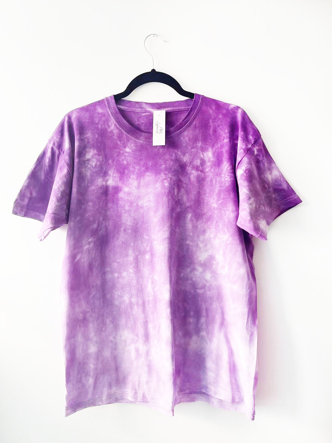 Purple Ombre Gradient Tie Dye T Shirt