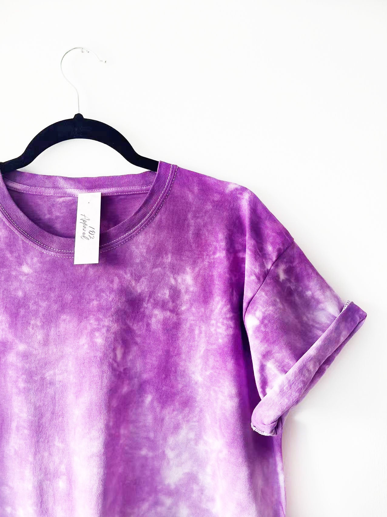 Purple Ombre Gradient Tie Dye T Shirt
