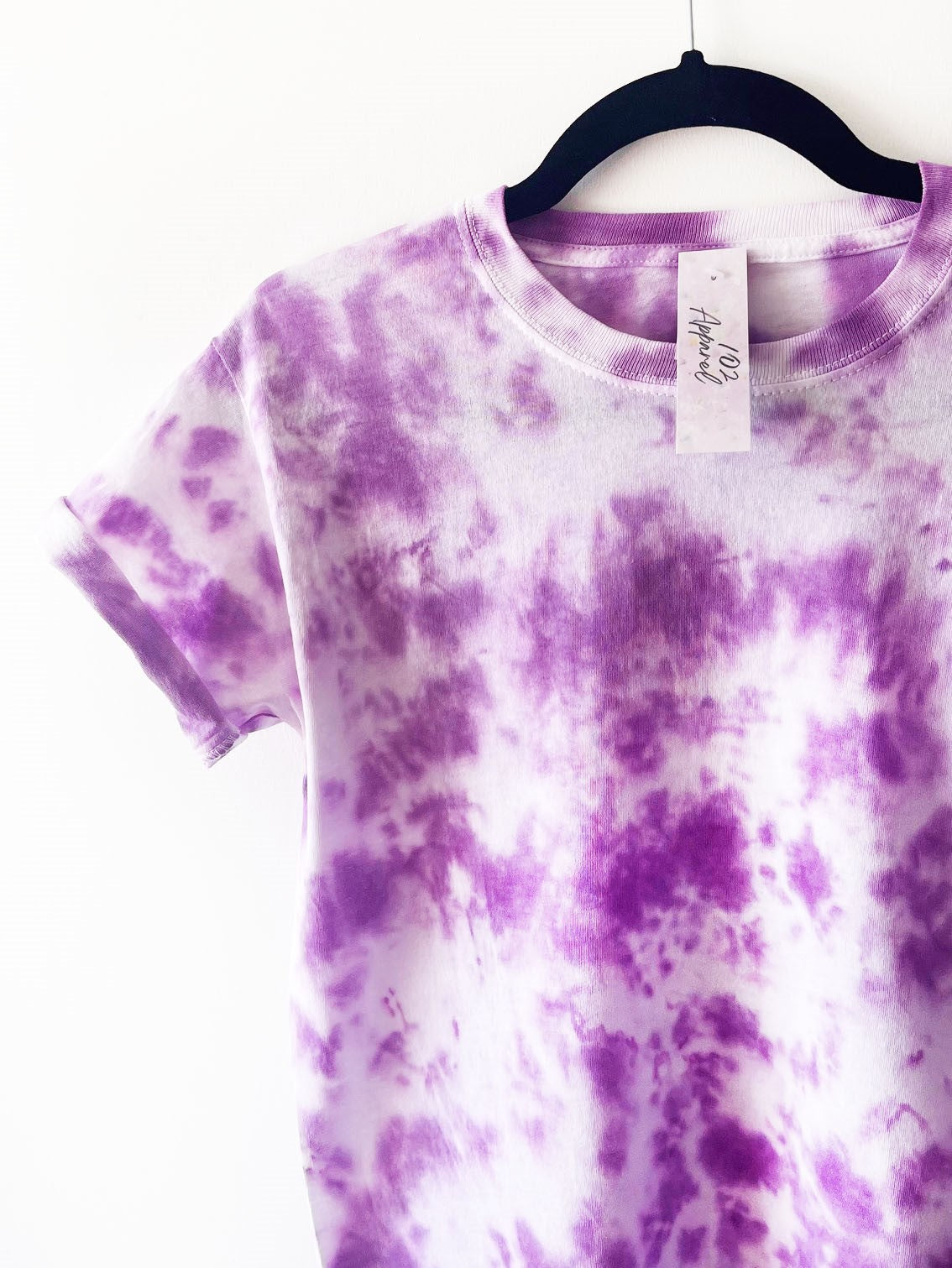 Purple Crumple Tie Dye T Shirt