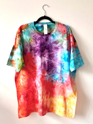 Rainbow Ice Tie Dye T Shirt