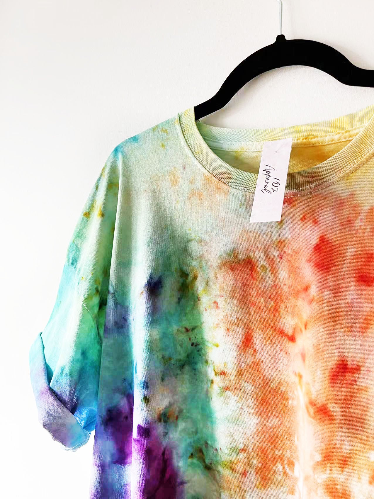 Rainbow Ice Tie Dye T Shirt